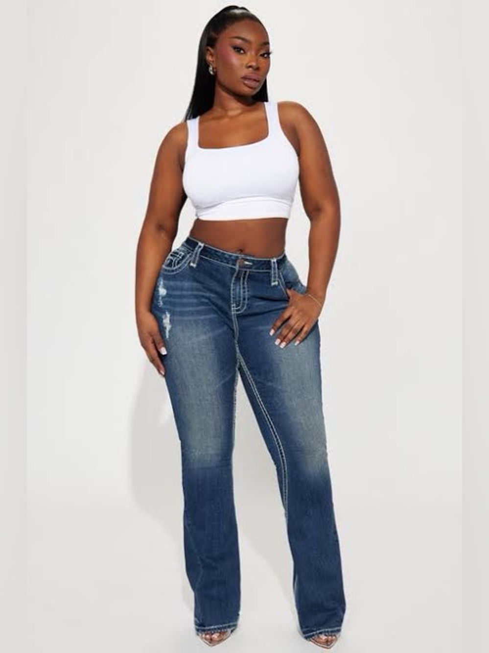 Fashion Nova Not Playing Stretch Sexy Flare Jeans